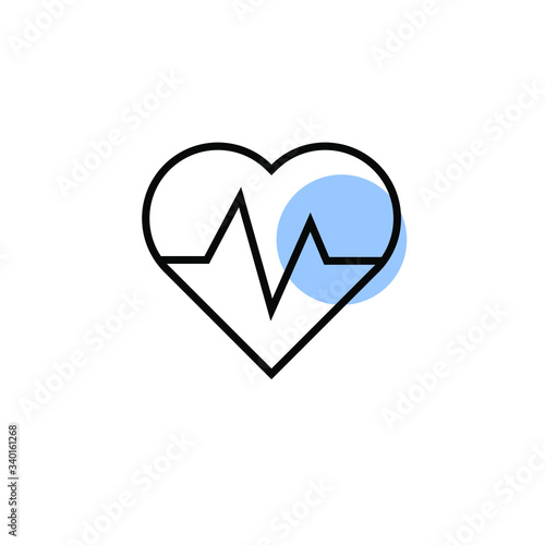 cardiogram icon vector modern design isolated on white background