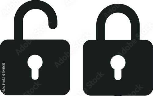 easy to use and editable illustration vector icon of lock