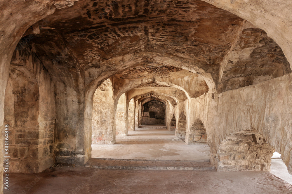 Old Mughal architecture fort tourist location
