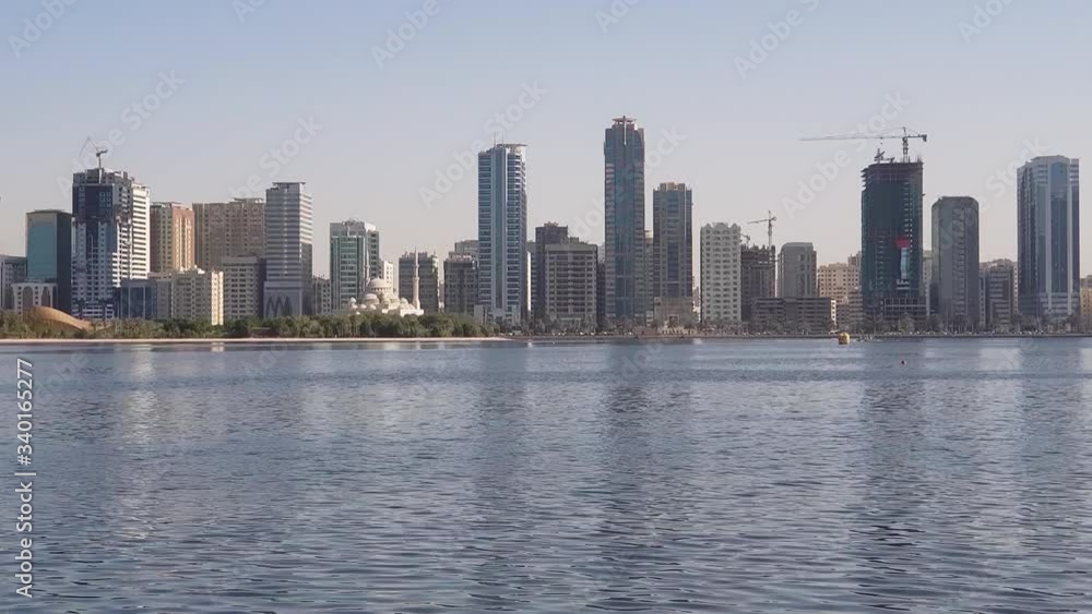 United Arab Emirates sharjah is most popular place for holiday and seaside, streets general views United Arab Emirates sharjah is most popular place for holiday and seaside, streets general views
