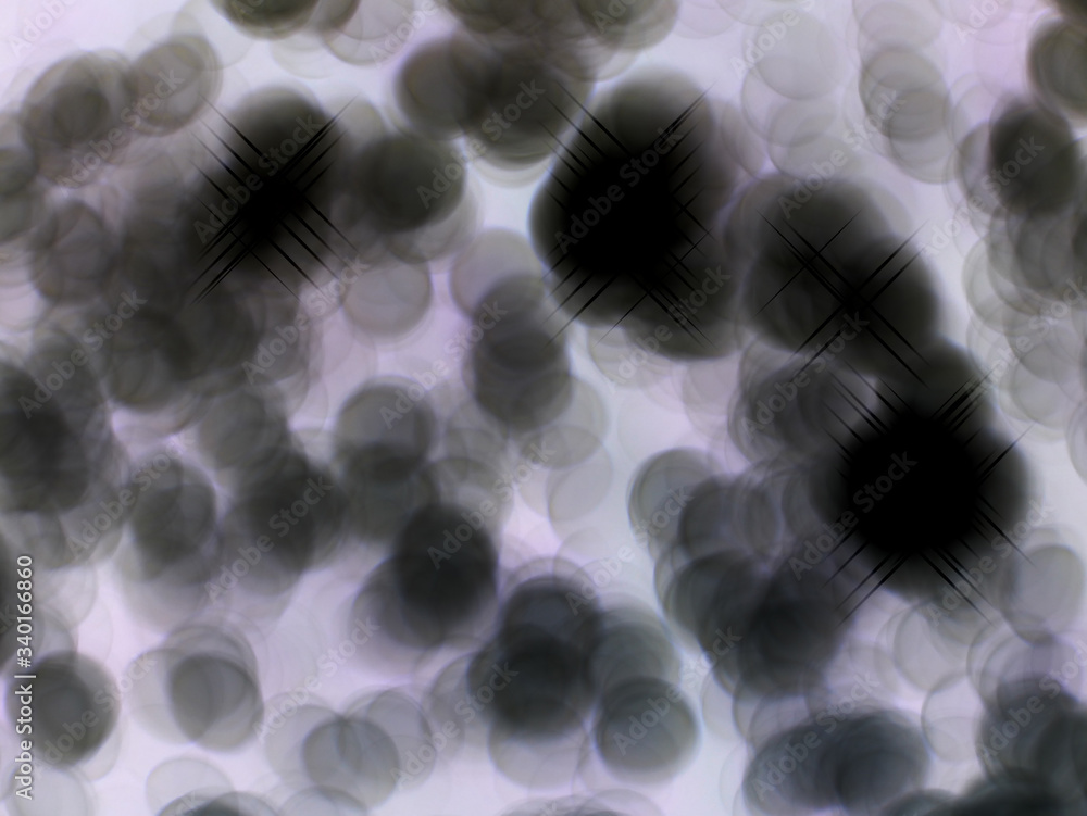 3d rendered illustration of bacteria, concept microscope virus cells or blood cell