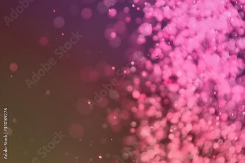 red a lot of flying multi colored sparkles bokeh texture - cute abstract photo background