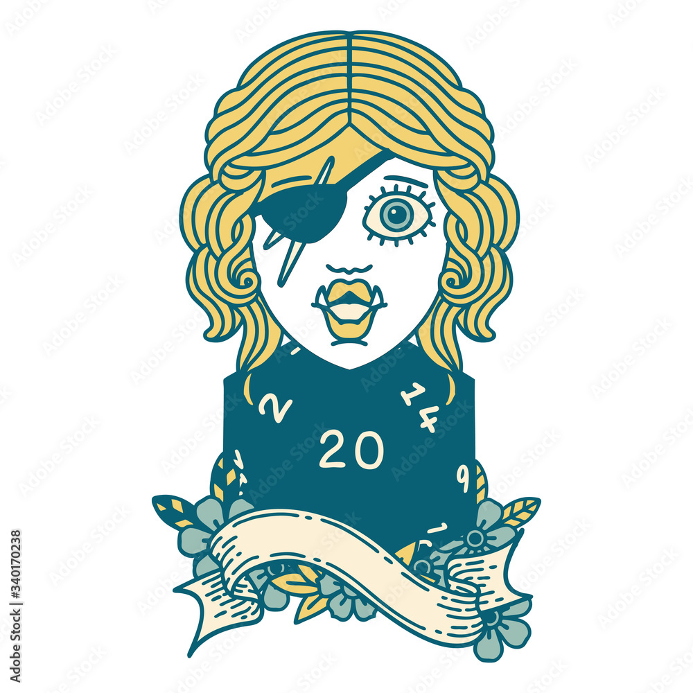 orc rogue character with natural twenty dice roll illustration orc rogue character with natural twenty dice roll illustration