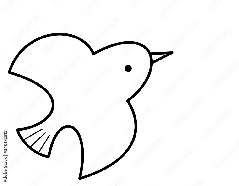 鳥線(線画) 鳥線(線画)