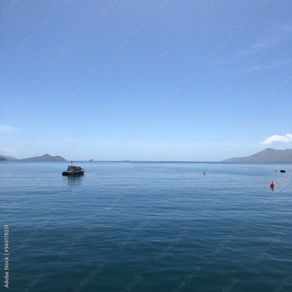 fishing boat on the sea