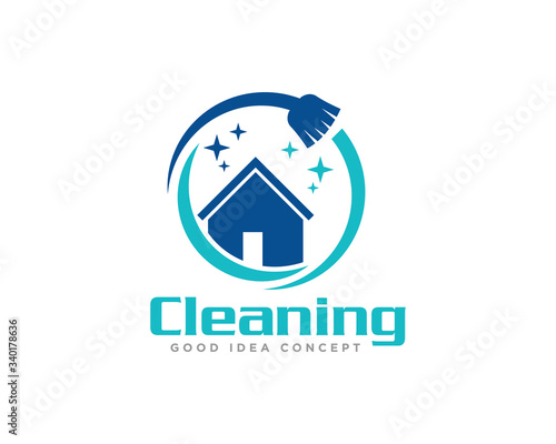 Cleaning Logo Icon Design Vector
