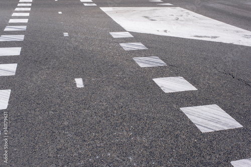 Road asphalt texture with separation lines