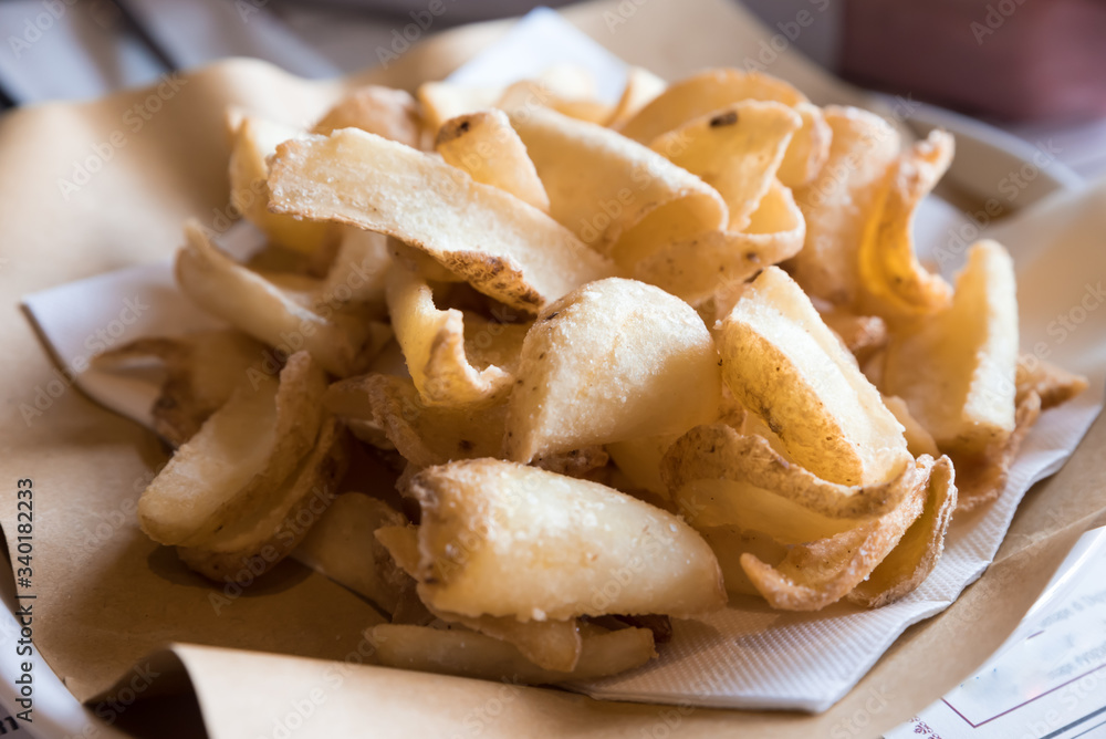 Handmade fried potatoes Handmade fried potatoes