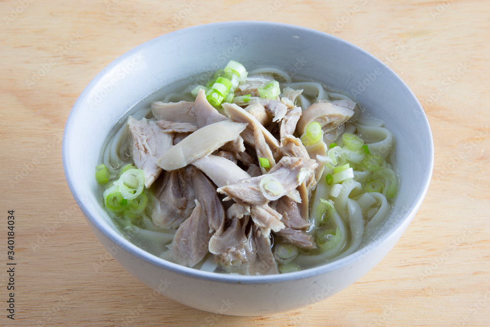 Korean chicken noolde soup which is called Dalgkalgugsu Korean chicken noolde soup which is called Dalgkalgugsu
