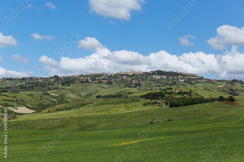 Spring in the fields of Tuscany. 