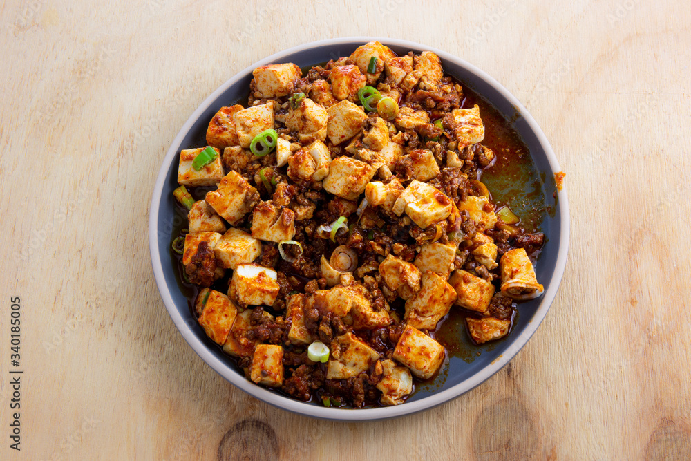 Mapo tofu with Chinese douban paste Mapo tofu with Chinese douban paste