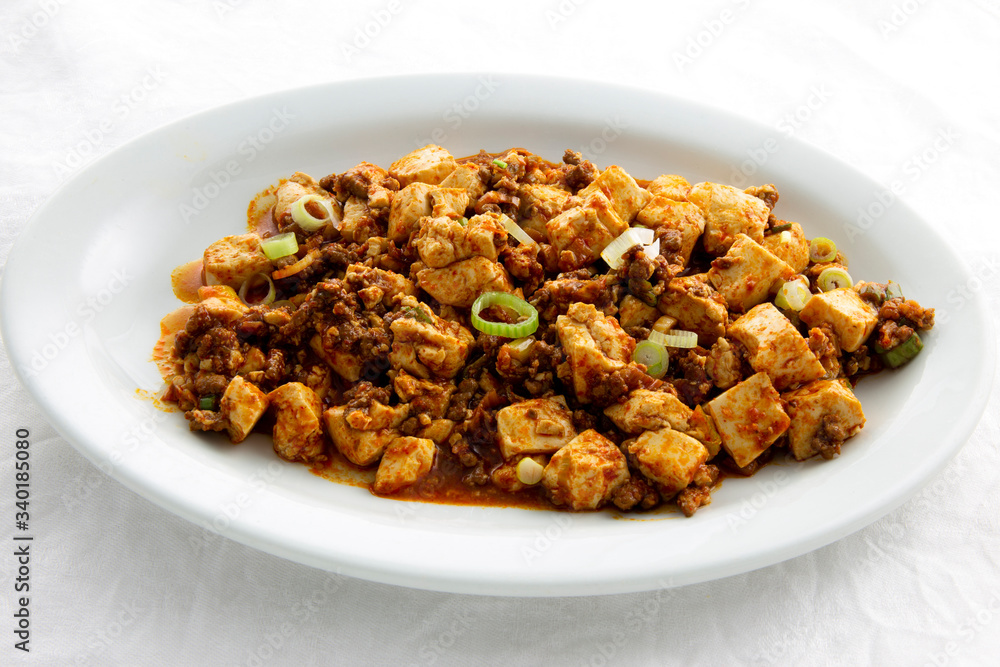 Mapo tofu with Chinese douban paste Mapo tofu with Chinese douban paste