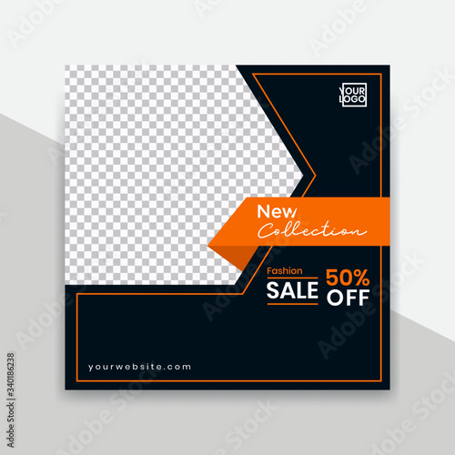 Vector social media set of business presentation template. Minimal modern square pack blog postsor info banner with simple editable. Can used for social media banner and flyer campaign