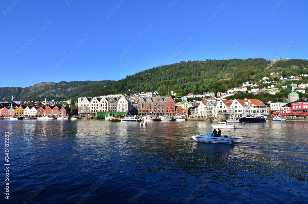 Fototapeta premium landscape of Bergen in Norway