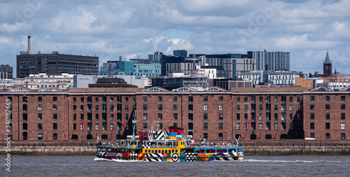 Liverpool waterfront Mersey ferry warehouses