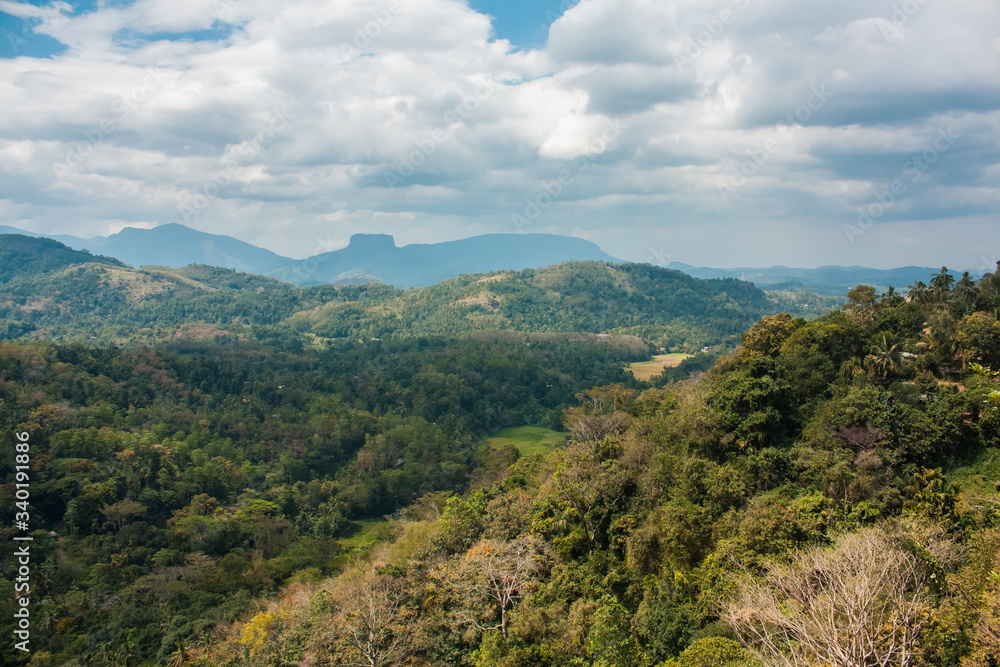 Nature and mountains of Sri Lanka