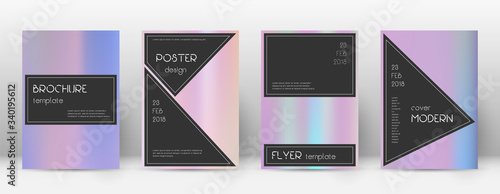 Flyer layout. Black ideal template for Brochure, A