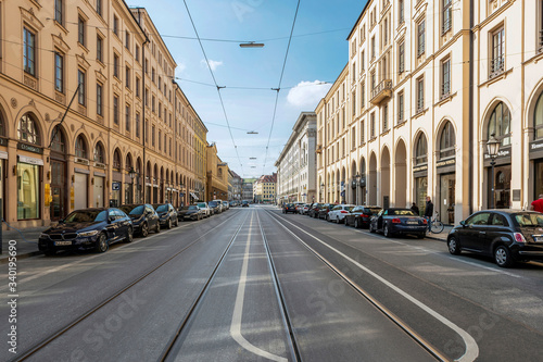 Munich Maximilianstrasse - Empty streets