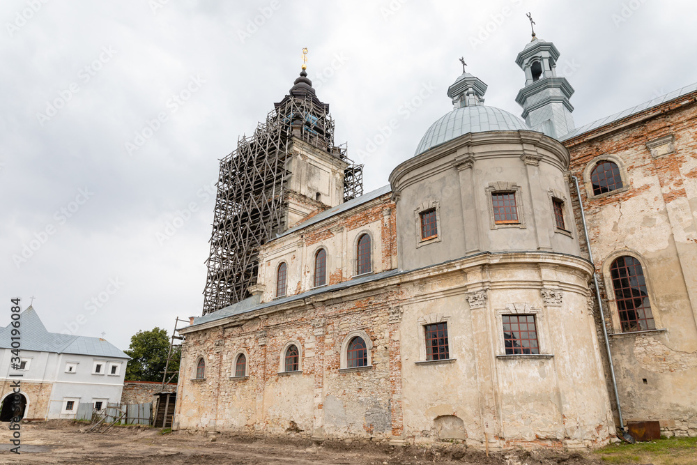 Reconstruction of dominican monastery in Pidkamin village, landmarks of Lviv region