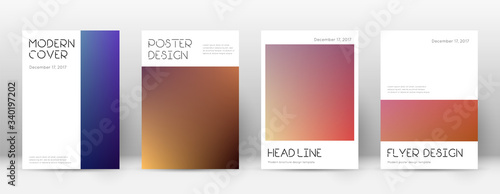 Flyer layout. Minimal immaculate template for Broc