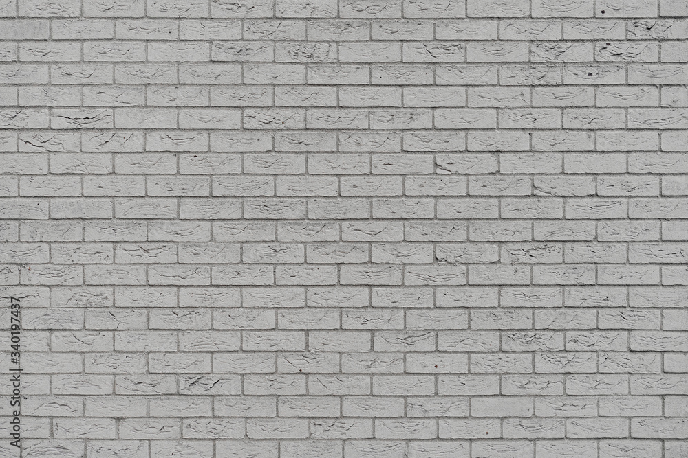 Obraz premium Gray brick wall background. Old gray brick wall texture background.