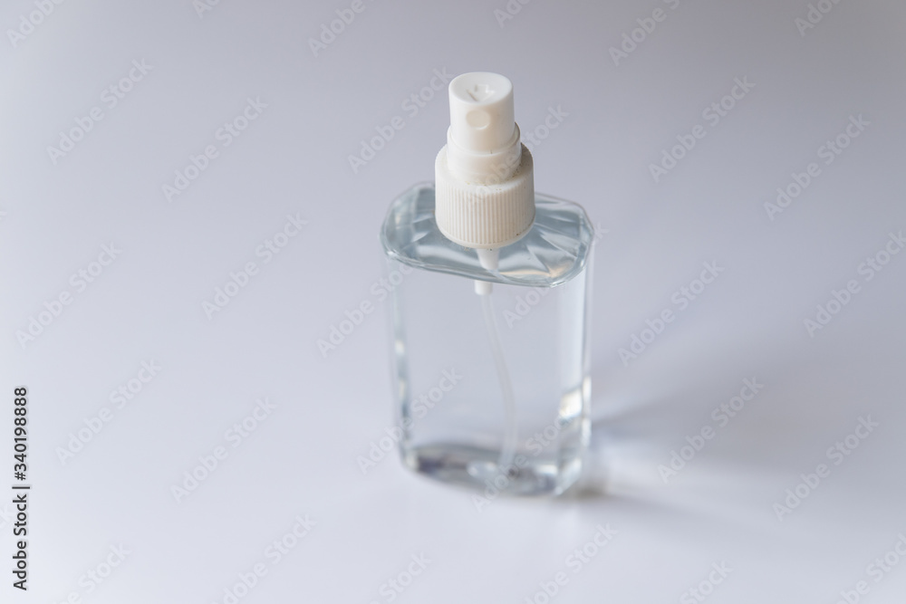Hand sanitizer bottle on white background for COVID-19 Coronavirus concept. Hand sanitizer bottle on white background for COVID-19 Coronavirus concept.