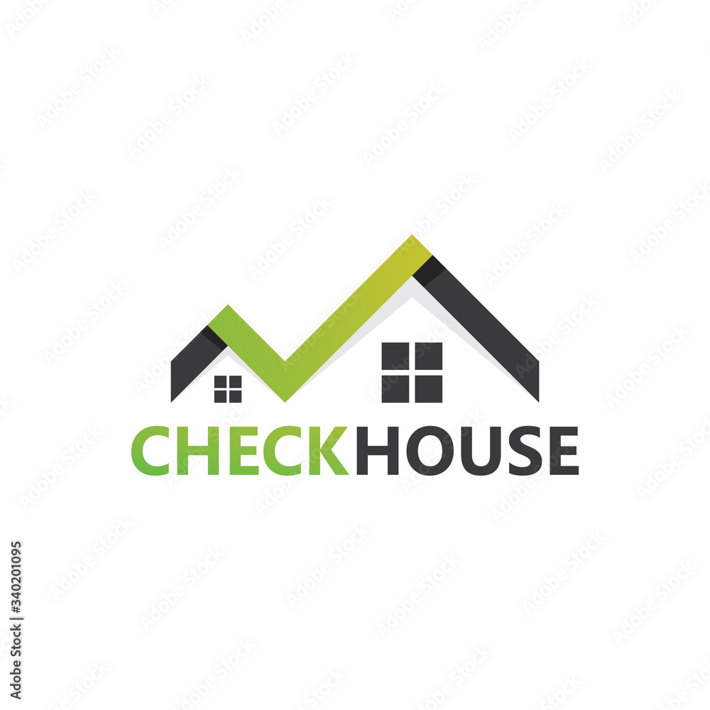 Check House Logo Template Design