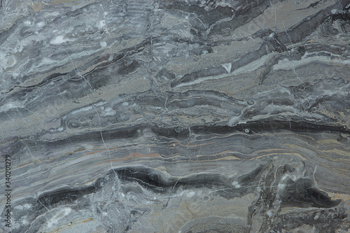 Natural stone gray-white marble with a beautiful pattern called Arabescato Orobico Grigio