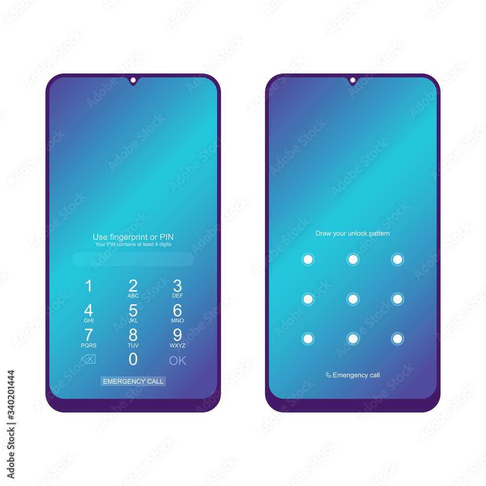 unlock-smartphone-device-with-pin-and-pattern-screen-lock-set-of