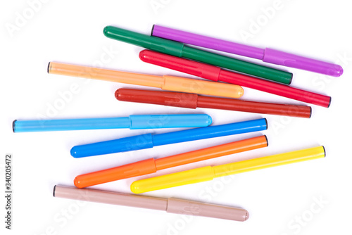Obraz na plátne Bunch of colorful felt pen markers