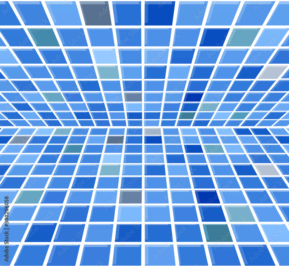 Blue abstract pixels Blue abstract pixels