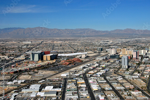 Canvas Print Skyline cityscape of the suburbs of Las Vegas Nevada USA