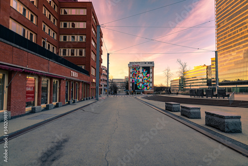 Empty street, Sweden photo