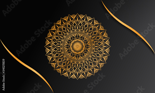 luxury gold mandala design background