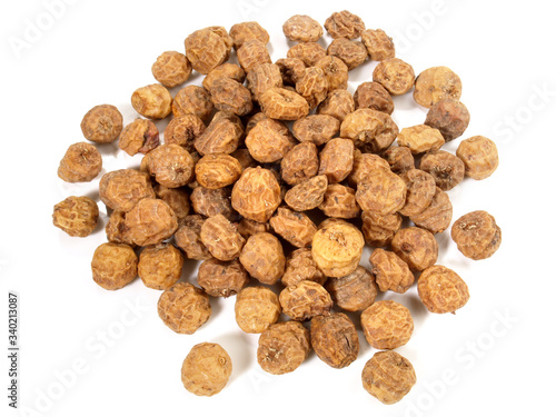 Earth Almonds - Organic Tigernuts on white Background