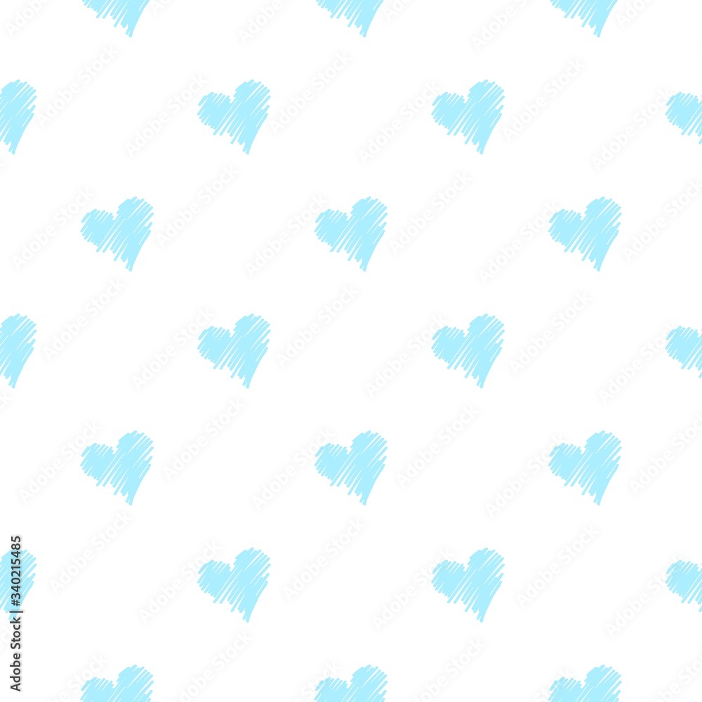 Seamless heart shaped pattern. Design element for websites, wallpapers, birthday card, scrapbooking, fabric print, pattern textile print, baby shower invitation. 
