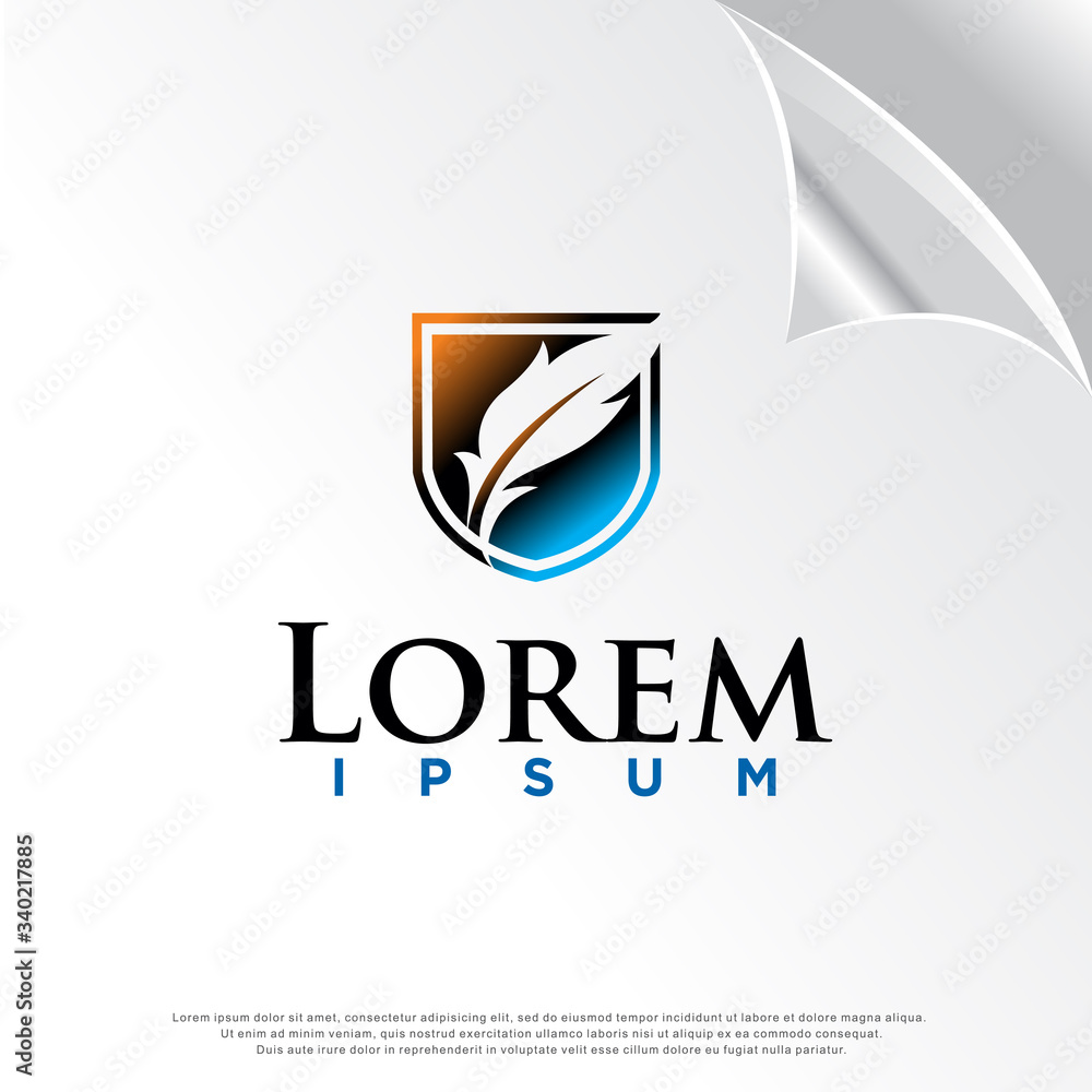 Fototapeta premium attorney, law, legal logo. modern icon, template design