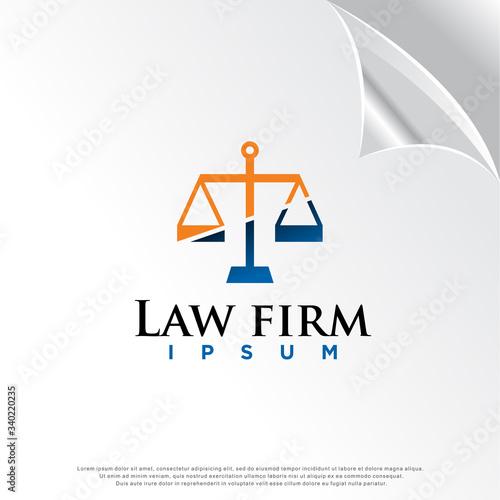 attorney, law, legal logo. modern icon, template design