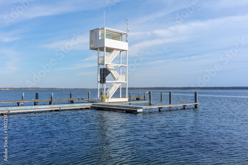 Photography Berlin Friedrichshagen, Müggelsee Rettungsstation, Beobachtungsturm, Freibad, Se