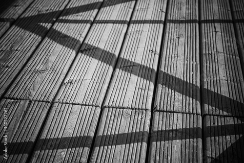 Wallpaper Mural Wooden trails in a nature park near Guardamar del Segura. Black and white image. Province of Alicante. Spain Torontodigital.ca