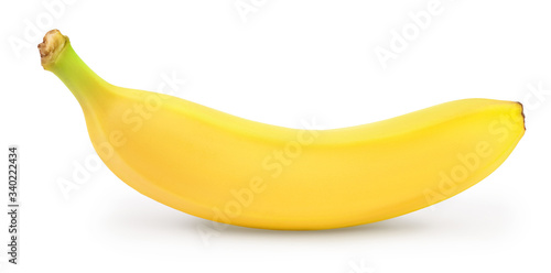 banana isolated on white background with clipping path and full depth of field.