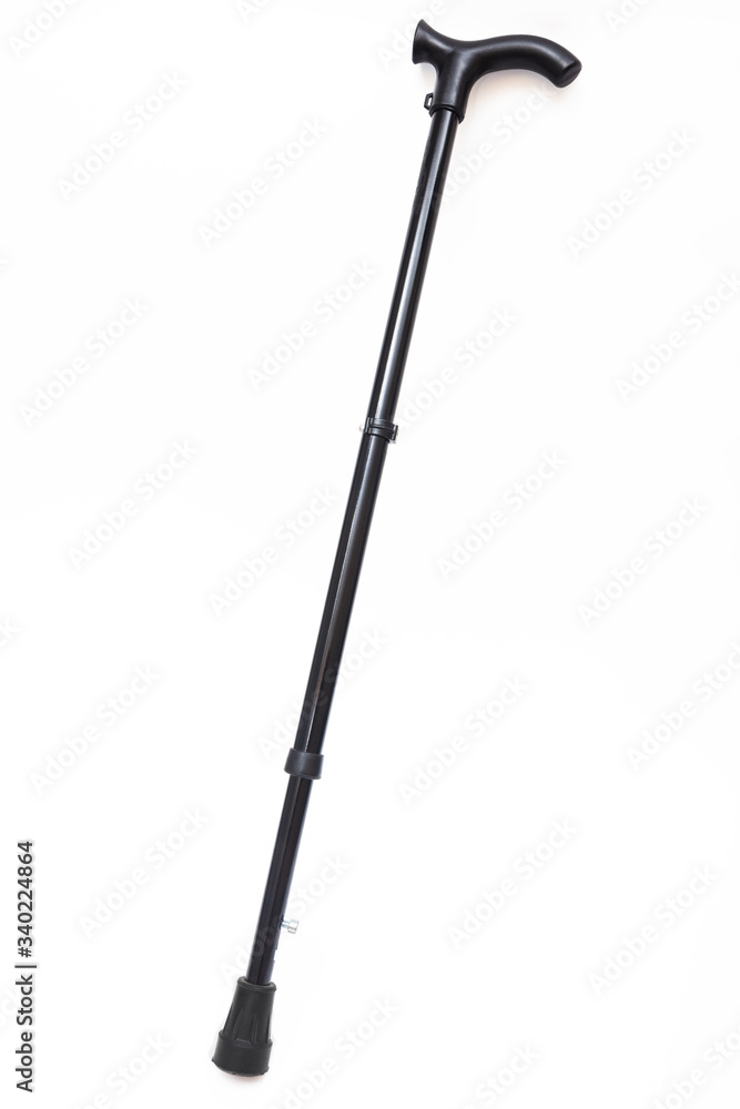 walking crutch on white background