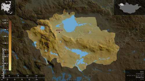 Uvs, Mongolia - composition. Physical photo