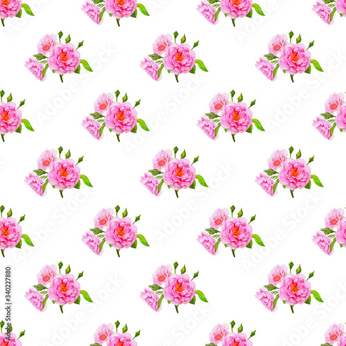 Roses background for printing on fabric or wallpaper © wisalsinthope