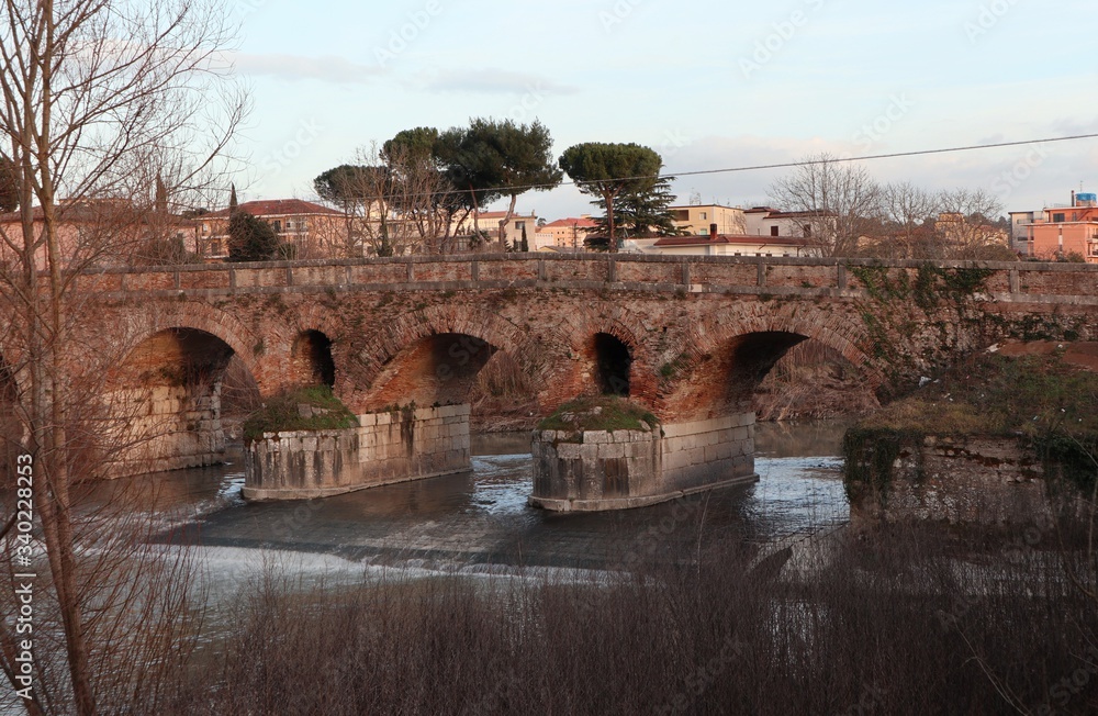 Benevento - Ponte Leproso al tramonto