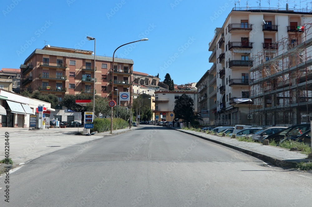 Benevento - Via delle Poste durante la quarantena