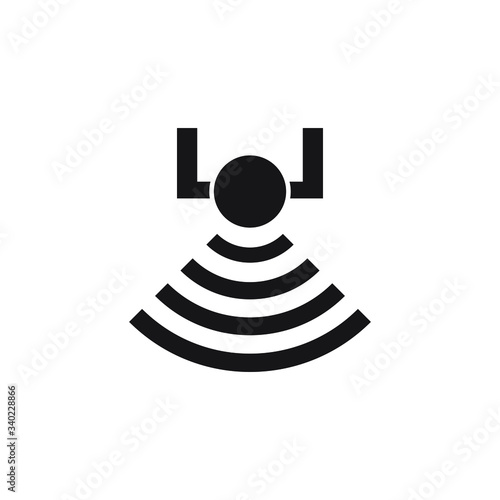 Sensor icon design isolated on white background