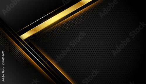 geometric dark background with golden lines shapes