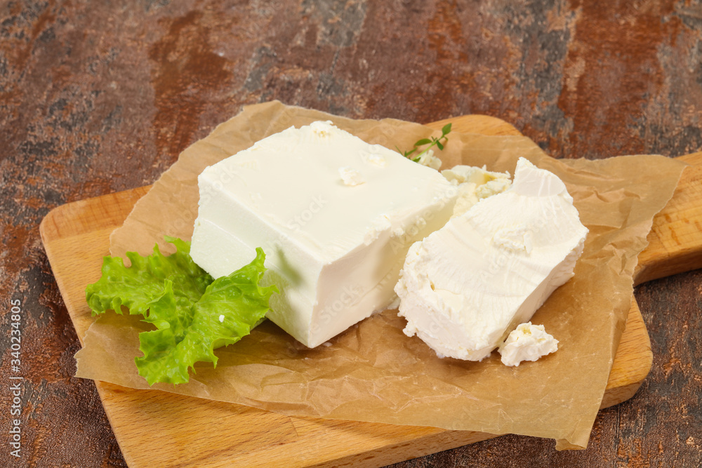 Greek traditional Feta soft cheese