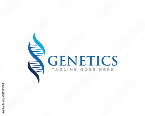 DNA Logo Icon Design Vector